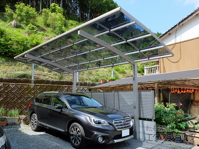 高知県高岡郡四万十町ののカーポート レイナポートグラン　積雪〜20cm対応 施工例