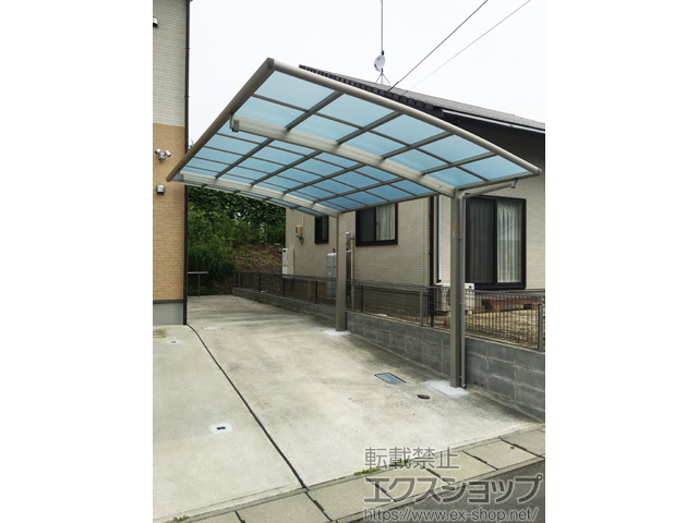 福島県いわき市ののカーポート レイナポートグラン　積雪〜20cm対応 施工例