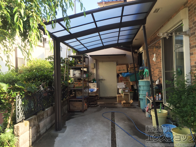 東京都江戸川区ののカーポート ネスカR (ラウンドスタイル) 積雪〜20cm対応 施工例