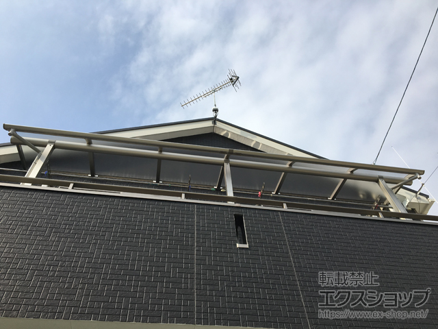 愛知県新城市ののバルコニー・ベランダ屋根 プレシオステラス R型 屋根タイプ 連棟 積雪〜20cm対応 施工例
