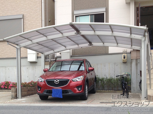 愛知県名古屋市ののカーポート レイナポートグラン M合掌　積雪〜20cm対応 施工例