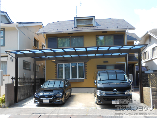 広島県広島市ののカーポート エフルージュ トリプル 積雪〜20cm対応 施工例