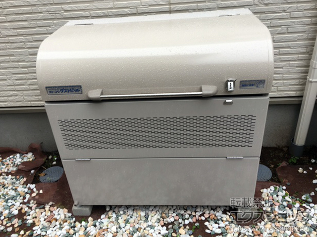 埼玉県入間市ののゴミステーション ダストピット Uタイプ DPUB-400 400L 施工例