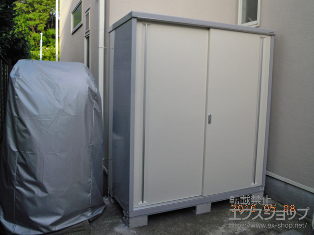 東京都杉並区のの物置・屋外倉庫 シンプリー 一般型（MJX-177E-P-FW） 施工例