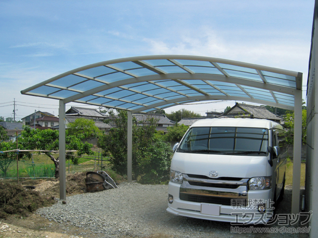 岡山県赤磐市ののカーポート レイナツインポートグラン　積雪〜20cm対応 施工例