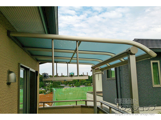 千葉県千葉市ののバルコニー・ベランダ屋根 ヴェクターテラス R型 屋根タイプ 単体 積雪〜20cm対応 施工例