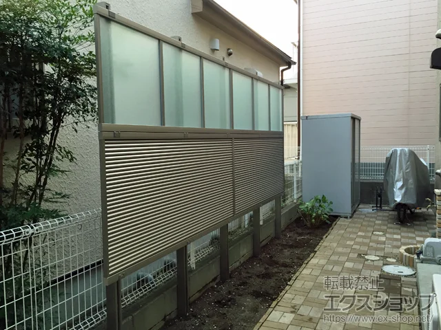 千葉県松戸市のLIXIL リクシル(TOEX)のフェンス・柵・塀 ライシスフェンスP型 フリーポールタイプ 施工例