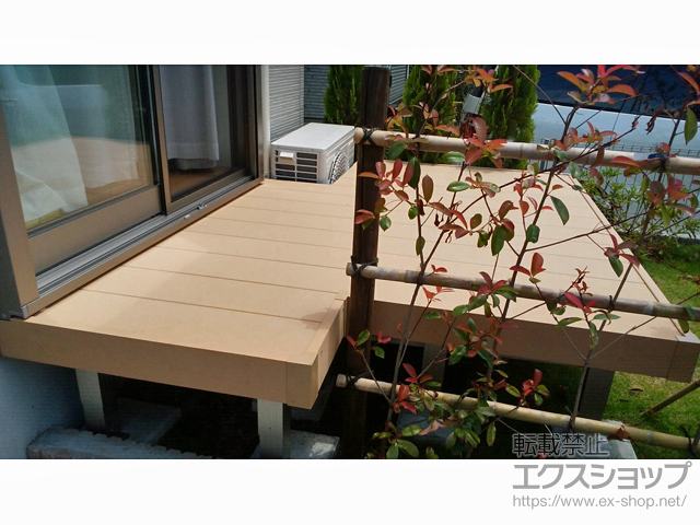 千葉県千葉市ののウッドデッキ リウッドデッキ 200 施工例