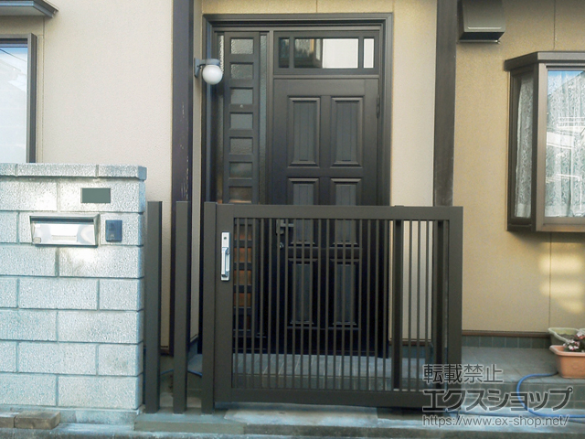 東京都練馬区のの門扉 アーキスライドB型 単色　片引き （15-12） 施工例