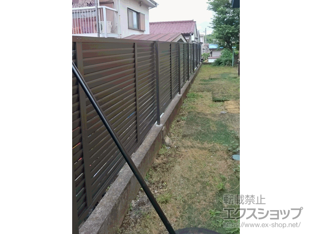 東京都多摩市ののフェンス・柵 プレスタフェンス8型 フリーポールタイプ 施工例