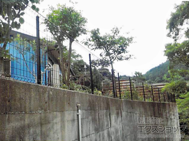 千葉県南房総市ののフェンス・柵 イーネットフェンス1F型 自由柱＜水平地＞ 施工例