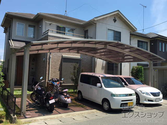 栃木県足利市ののカーポート レイナトリプルポートグラン　積雪〜20cm対応 施工例