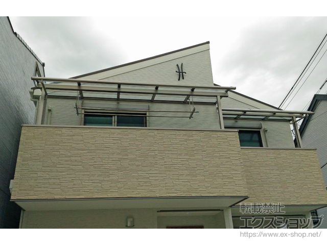 兵庫県神戸市ののバルコニー・ベランダ屋根 スピーネ R型 屋根タイプ 単体 積雪〜20cm対応 施工例