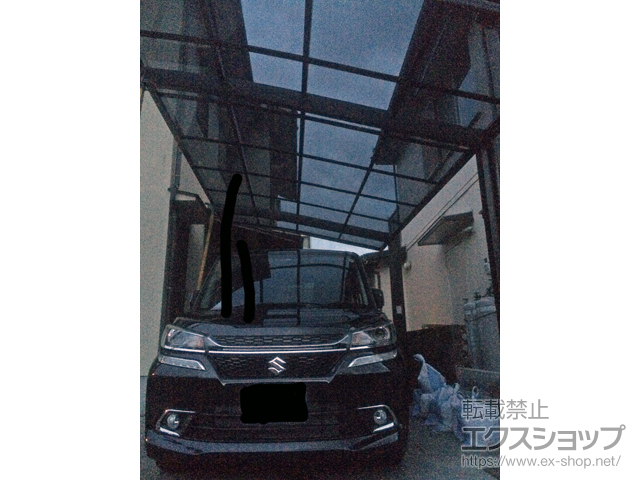 山口県岩国市ののカーポート ネスカR (ラウンドスタイル) 積雪〜20cm対応 施工例