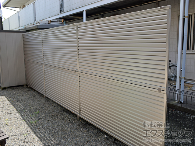 東京都町田市ののフェンス・柵 ミエーネフェンス 2段支柱 施工例