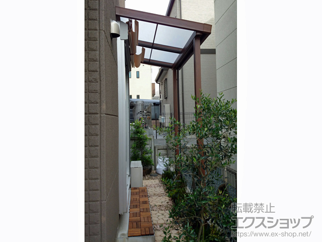 神奈川県川崎市ののテラス屋根 シュエット テラスタイプ 単体 積雪〜20cm対応 施工例