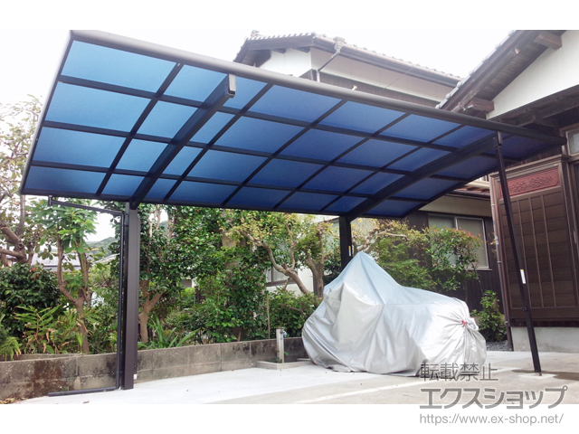 山口県光市ののカーポート プレシオスポート 積雪〜20cm対応 施工例
