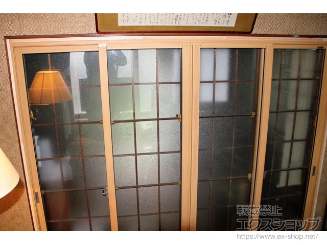長野県上田市のの内窓（二重窓・二重サッシ） インプラス ダストバリア仕様 引違い窓 4枚建 施工例