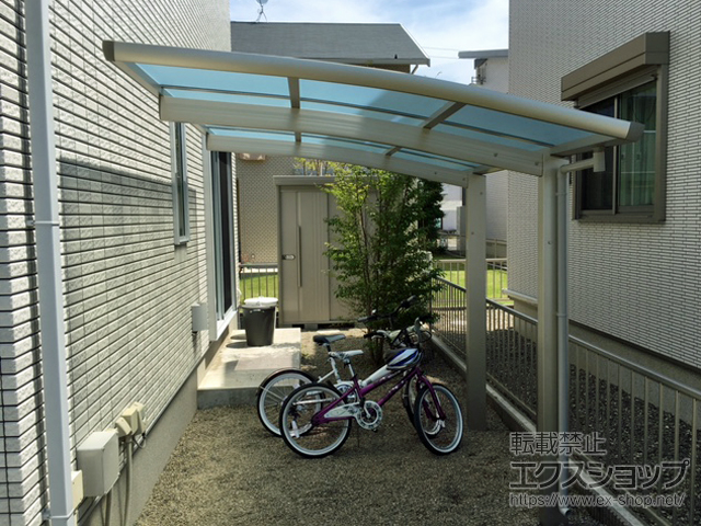 茨城県水戸市ののサイクルポート・駐輪場 レイナポートグランミニ 積雪〜20cm対応 施工例