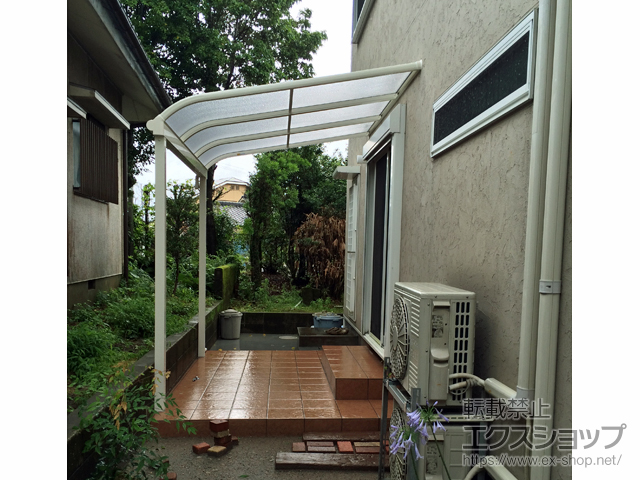 鹿児島県鹿児島市ののテラス屋根 ヴェクターテラス R型 テラスタイプ 単体 積雪〜20cm対応 施工例