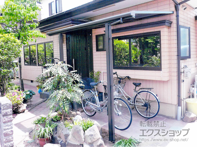 長野県長野市ののテラス屋根 スピーネ F型 テラスタイプ 単体 積雪〜50cm対応 施工例