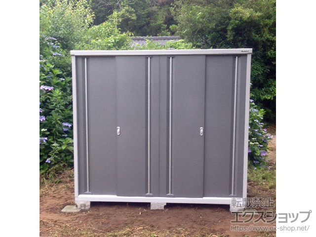 鹿児島県日置市のの物置・屋外倉庫 シンプリー 一般型 2160×905×1903 MJX-219E-PG 施工例