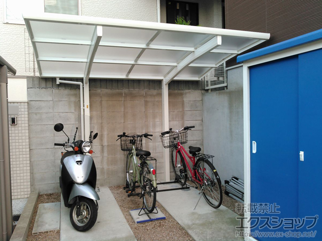 福岡県福岡市ののサイクルポート・駐輪場 レイナポートグランミニ 積雪〜20cm対応 施工例