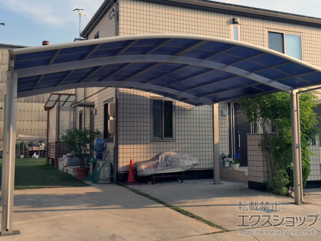 広島県福山市ののカーポート レイナツインポートグラン 積雪〜20cm対応 施工例
