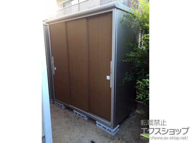 岡山県岡山市のの物置・屋外倉庫 エスモ 一般型（ESD-1809AGL-ＷＢ） 施工例