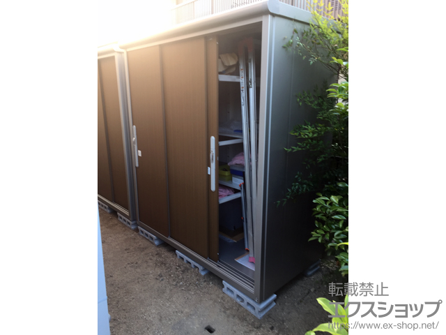 岡山県岡山市のの物置・屋外倉庫 エスモ 一般型（ESD-1809AGL-ＷＢ） 施工例