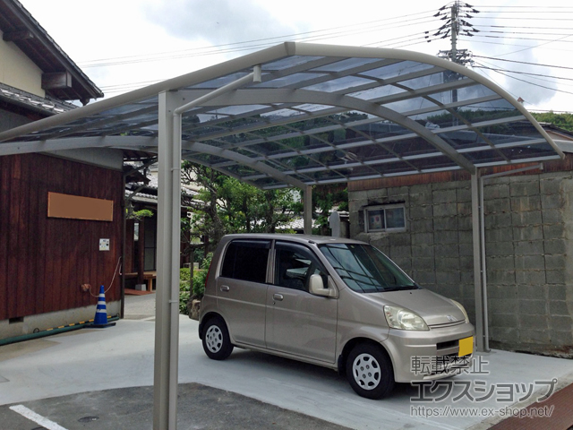 愛媛県宇和島市ののカーポート レイナツインポートグラン　積雪〜20cm対応 施工例