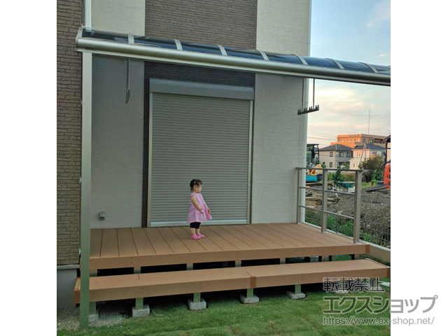 群馬県高崎市ののウッドデッキ リウッドデッキ 200 施工例