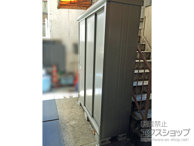 東京都港区のの物置・屋外倉庫 エスモ 一般型 ESD-1505AGL SS 施工例