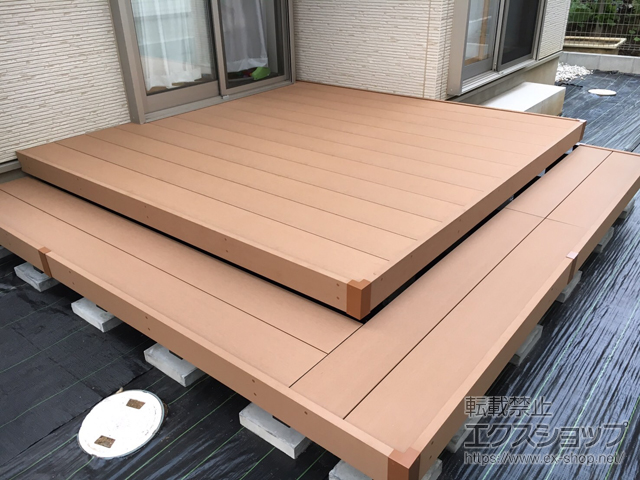 神奈川県川崎市ののウッドデッキ リウッドデッキ 200 施工例