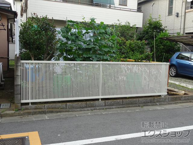 東京都江戸川区ののフェンス・柵 ライシスフェンス2型 フリーポールタイプ 施工例
