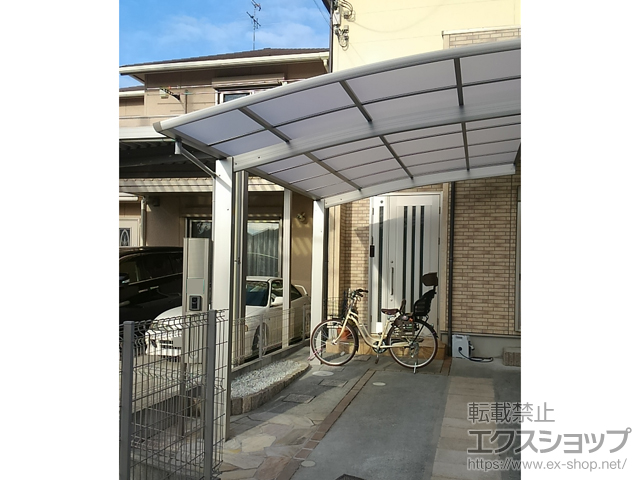 奈良県奈良市ののカーポート プレシオスポート 積雪〜20cm対応 施工例