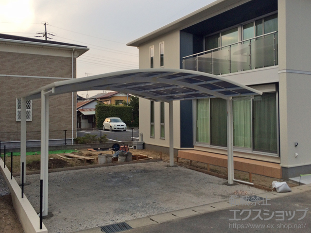 千葉県茂原市のの レイナツインポートグラン　積雪〜20cm対応＋ふき材補強部品 2セット 施工例