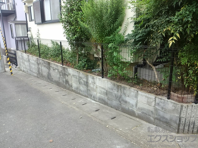 京都府宇治市ののフェンス・柵 イーネットフェンス1F型 自由柱＜水平地＞ 施工例