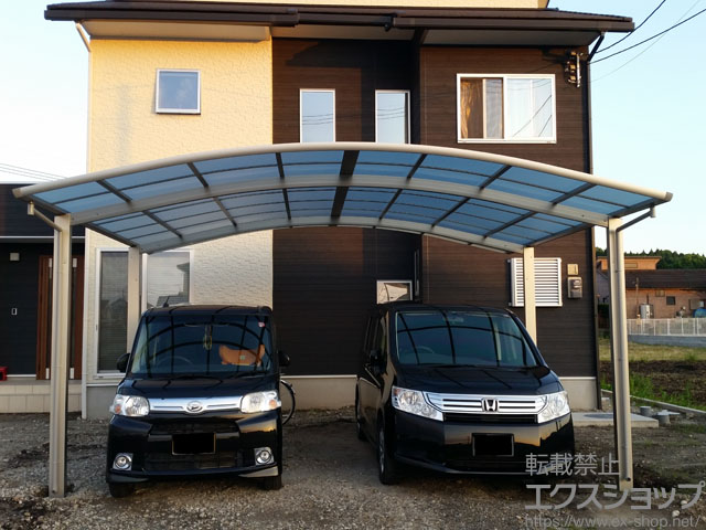 宮崎県北諸県郡三股町ののカーポート レイナツインポートグラン　積雪〜20cm対応 施工例
