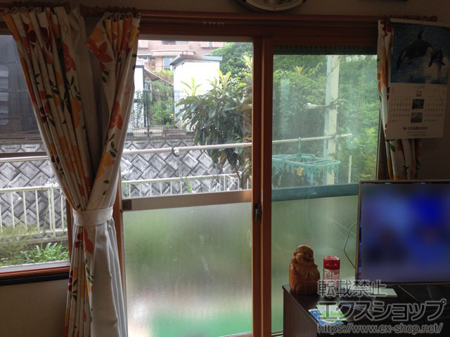 大分県大分市のの二重窓（内窓）、カーポート インプラス ダストバリア仕様 引違い窓 2枚建 施工例