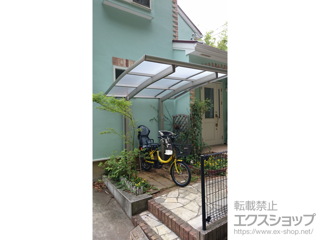 神奈川県茅ヶ崎市ののサイクルポート・駐輪場 プレシオスポート ミニ 積雪〜20cm対応 施工例