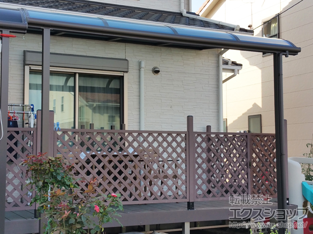 福岡県飯塚市ののテラス屋根 スピーネ R型 テラスタイプ 単体 積雪〜20cm対応 施工例