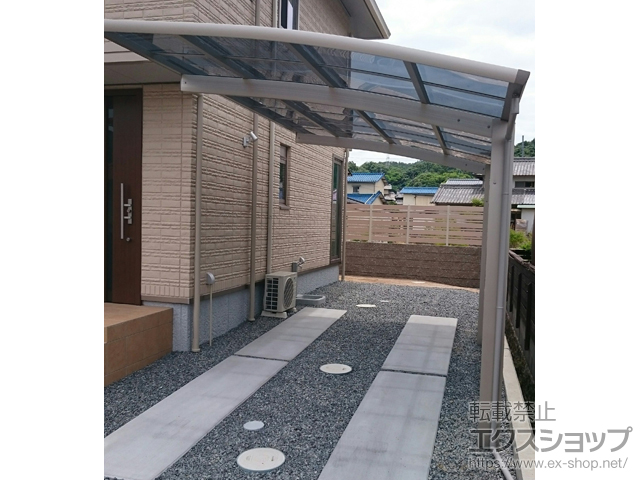 岡山県岡山市ののカーポート レイナポートグラン　積雪〜20cm対応 施工例