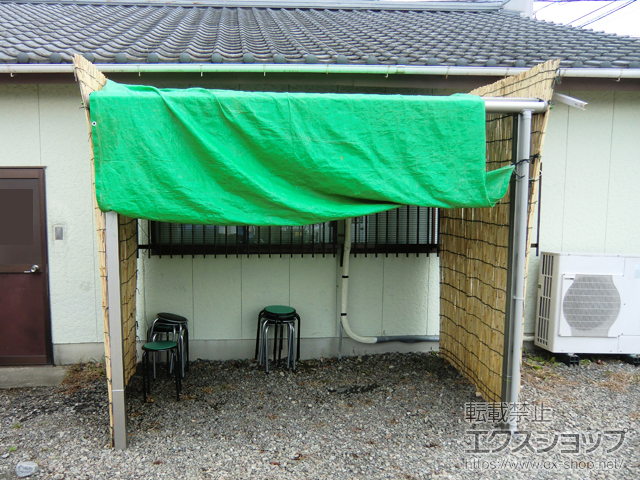 宮崎県日向市ののテラス屋根 プレシオステラス F型 テラスタイプ 単体 積雪〜20cm対応 施工例