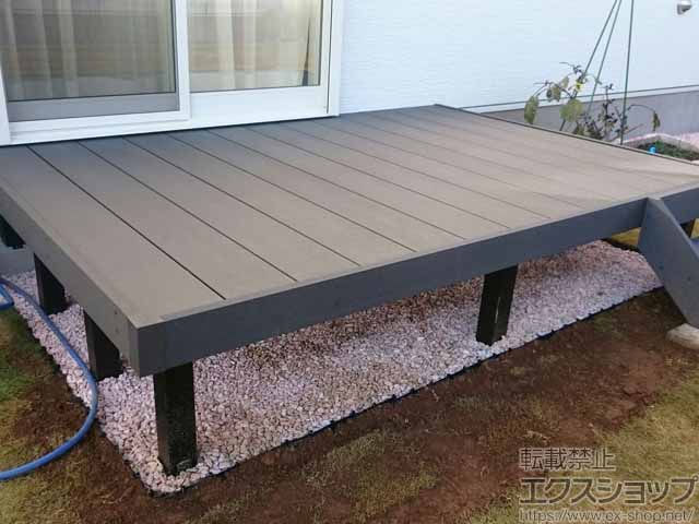 栃木県真岡市ののウッドデッキ リウッドデッキ 200＋リウッドステップ5型 Ｓタイプ(2段) 施工例