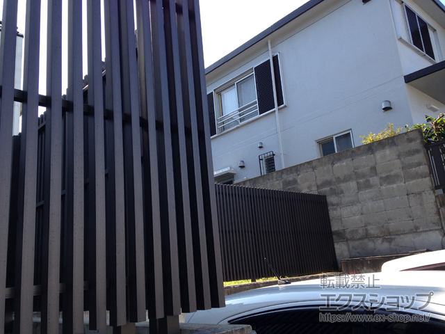 宮城県仙台市ののフェンス・柵 ラインスタイル Lタイプ（隙間35mm） 施工例
