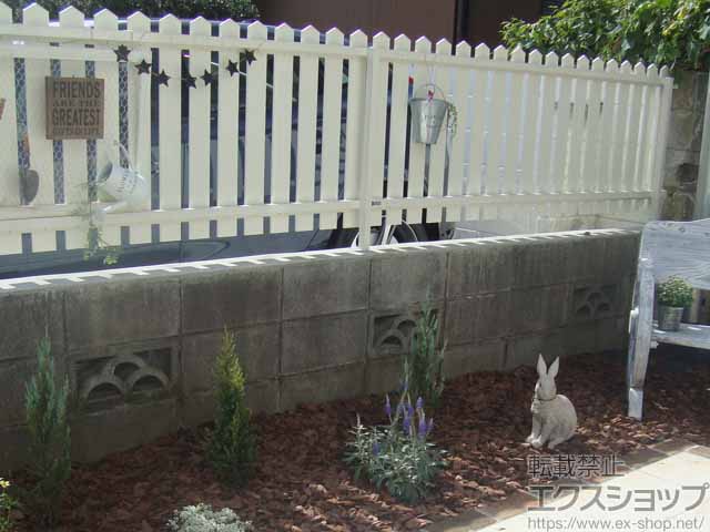 東京都小平市ののフェンス・柵 レスティンフェンス7型 自由柱 施工例