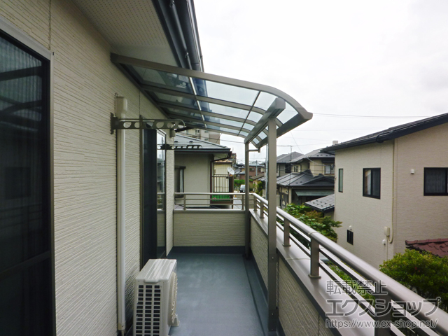宮城県仙台市ののバルコニー・ベランダ屋根 スピーネ R型 屋根タイプ 単体 積雪〜20cm対応 施工例