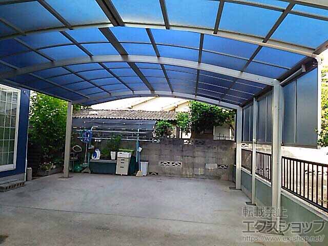 熊本県菊池郡菊陽町ののカーポート レイナツインポートグラン　積雪〜20cm対応＋サイドパネル 施工例