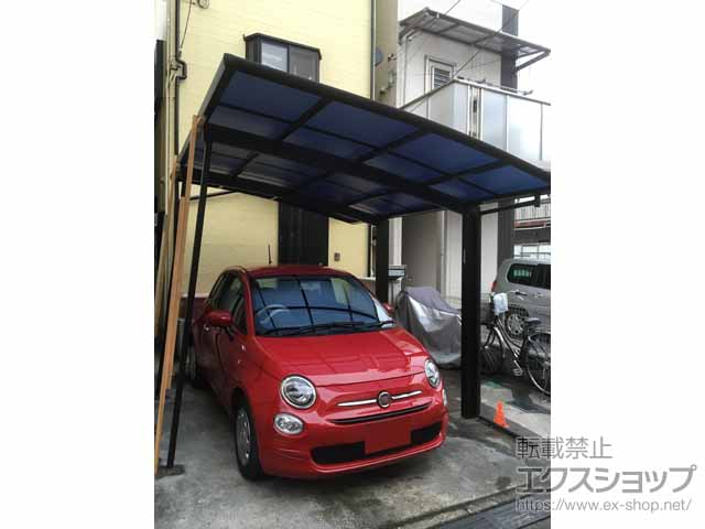 埼玉県朝霞市ののカーポート レイナポートグラン　積雪〜20cm対応＋ レイナポートグラン 着脱式サポート 標準・ハイルーフ兼用 2本入り×1セット 施工例